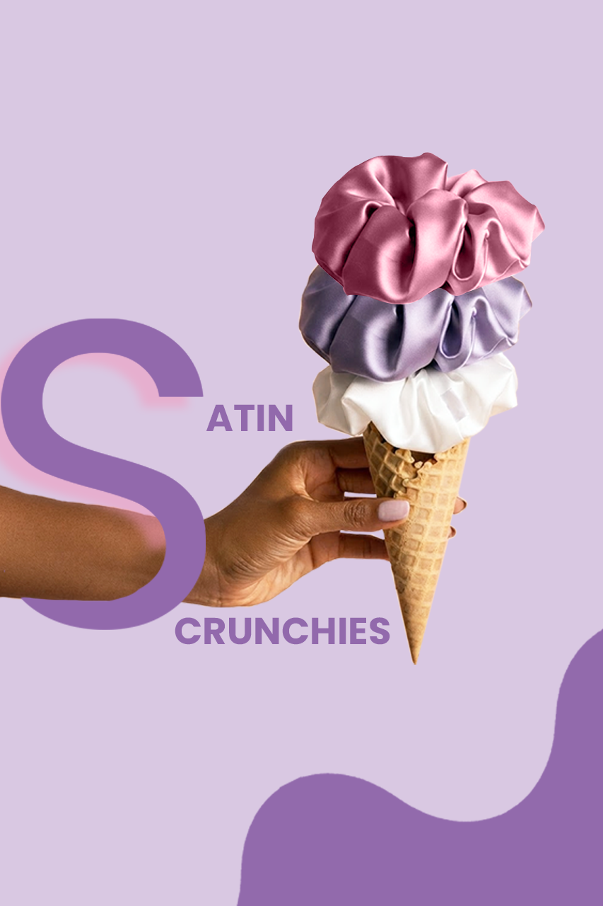 Satin scrunchies